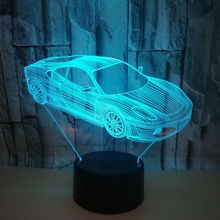 New And Exotic Products Wholesale Led Desk Lamp Decoration Night 3d Lighting Automobile Gift Desk Table Lamps For Living Room 2024 - buy cheap