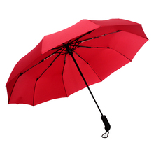 Автоматический праздничный Зонт от дождя, женские зонты, Свадебный складной зонт невесты красного цвета, 10 к 2024 - купить недорого