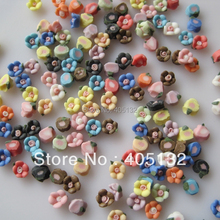 #85 mix bag 200 шт./пакет керамический цветок дизайн ногтей украшение для ногтей Смешанные Украшения Супер Сделка CF1 2024 - купить недорого