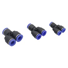 Y-Shape connector Pneumatic 3-Way Fittings 6mm 8mm 10mm OD Hose Tube Push in Gas Pipe Fitting 3-Port Air Splitter 2 Pcs 2024 - buy cheap