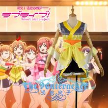 Anime! Lovelive Aqours Kunikida Hanamaru MY Dance TONIGHT Lovely Uniform Cosplay Costume Stage Performance Kimono Free Shipping 2024 - buy cheap