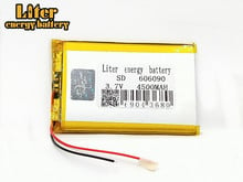 3,7 v 606090 4500mAh полимерная литиевая батарея литий-ионная аккумуляторная батарея с печатной платой для GPS планшета DVD PAD MID Camera Power Bank 2024 - купить недорого