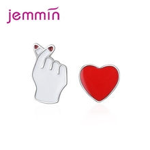 New Arrival Women Lovely Hand&Heart Stud Earrings Fashion  Sterlin Silver Wedding Engagement Earrings For Sale 2024 - buy cheap