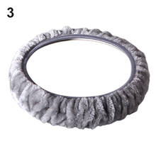 New Arrival Soft Short Plush Car Steering Wheel Cover Autumn Winter Driver Driving Accessory 2024 - buy cheap