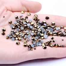 Crystal Hotfix DIY Rhinestones For Nails ss6-ss30 And Mixed Aurum Strass Nail Art Glass Stone Glitter Decoration Design 2024 - buy cheap
