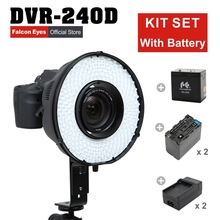 Fotografia iluminação nova 2018 luz de vídeo aputure 240 flash anel led painel pode ser escurecido selfie iluminação foto tiro Dvr-240d 2024 - compre barato