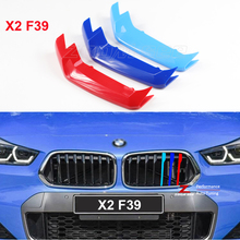 Автомобильные аксессуары Передняя решетка отделка полосы M спортивные полосы крышка украшения Клип наклейки для нового BMW X2 F39 2018 2024 - купить недорого