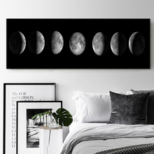 The Moon Phase Black White Posters Canvas Art Prints Nordic Wall Art Abstract Painting Wall Picture for Living Room Home Decor 2024 - buy cheap