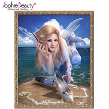 3D needlework diy diamond painting cross stitch kits full square diamond embroidery Sexy mermaid Mosaic handcraft home art kits 2024 - buy cheap