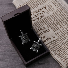 Wkoud 5 pçs cor de prata 3d metal tartaruga encantos colar chaveiro diy jóias liga pingentes exibição a897 2024 - compre barato