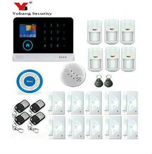 Yobang Security Russian/Spanish voice wifi GSM Wireless Alarm System APP control Smart Home Burglar Security Alarm System Kit 2024 - buy cheap