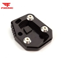 FX CNC-pata de cabra de aluminio para motocicleta, almohadilla de placa de enganche lateral, para CFMOTO 400NK 650NK CF400 CF650 2024 - compra barato