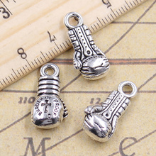 10pcs Charms Boxing Glove Fist 22x11x7mm Antique Silver Color Pendants Making DIY Handmade Tibetan Finding Jewelry Bracelet 2024 - buy cheap