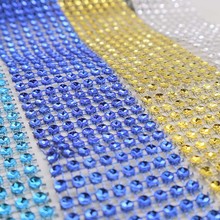 2/5yard Diamond Mesh Wrap Glitter Bling Crystal Mesh Ribbon Roll Tape Tulle Event Party Wedding DIY Decorations Table Cake Wrap 2024 - buy cheap