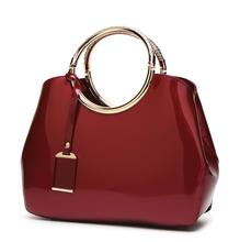2019 patent leather glossy female bag noble atmosphere handbag women's shoulder slung stereotypes evening bag 2024 - buy cheap