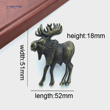 Vintage Furniture Cabinet Knobs And Handles Bronze Tone Pattern Drawer Cabinet Desk Door Pull Handle like deer 2024 - buy cheap