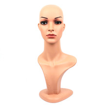 Alta qualidade pe realista fêmea manequim manequim cabeça, manequim, cabeça perucas, D5-W 2024 - compre barato