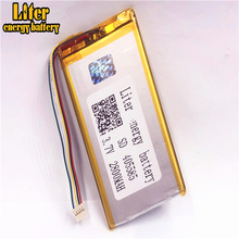 1.0MM 5pin connector 3.7V 405585 2800mAh tablet pc 7 inch MP4 MP5 Cells Rechargeable Li-polymer Battery 2024 - buy cheap
