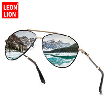 Leonlion-óculos de sol metálico 2021, óculos escuros com lentes polarizadas para dirigir, modelo masculino, proteção uv400 2024 - compre barato