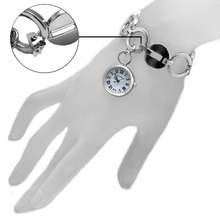 Roman Number Dial NATURAL Brand Age Women Stylish Accessories Pendant Silver Watchcase White Dial Ladies Bracelet Watch FW605D 2024 - buy cheap