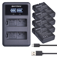 4Pcs EN-EL14 EN EL14 EN EL14a Battery + USB LED Dual Charger for Nikon D3100 D3200 D5100 D5200 DF P7000 P7100 P7200 P7700 P7800 2024 - buy cheap