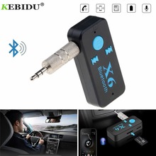 Kebidu-adaptador X6 para coche, receptor de Audio estéreo con Bluetooth, Kit Aux, compatible con tarjeta TF, A2DP 2024 - compra barato