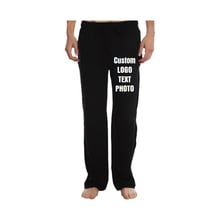 Custom Men Casual Jogger Pants Sweatpants Cotton Trousers Print LOGO/TEXT/PHOTO 2024 - buy cheap