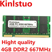 Абсолютно новые чипы Sodimm DDR2 667 МГц PC5300 DDR2 4 ГБ для материнской платы ноутбука GL40, GM45, GS45 ,PM45, PM65 ,PM945,965 2024 - купить недорого