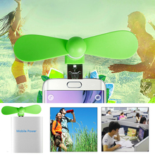 10PCS USB Gadget Mini 2 in 1 Portable Micro USB Fan For iPhone 5 6 hand Fans for Samsung for Android Mobile Phone 2024 - buy cheap