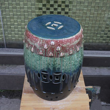 Домашний керамический античный фарфоровый садовый табурет Jingdezhen, глазурованный Круглый Китайский табурет ручной росписи, фарфоровый 2024 - купить недорого