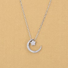 Ожерелье с воротником из стерлингового серебра 925 пробы с Луной и звездой, модные ювелирные изделия, подарки 2024 - купить недорого