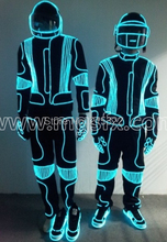 Бесплатная доставка, светящийся танцевальный костюм EL Wire 2024 - купить недорого