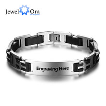 Personalized Stainless Steel Bracelets Fashion Men Jewelry Male Bracelets Bangles Classic Biker Chain Design (JewelOra BA101588) 2024 - buy cheap