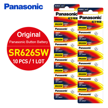 10pcs/lot Panasonic Original SR626SW Button Cell Watch Coin Battery G4 377A 377 LR626 SR626SW SR66 LR66 Silver Oxide Batteries 2024 - buy cheap