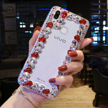 X60 Crystal Rhinestone Phone Casing For Vivo V20 SE Y20 y12s Y20i X50 Pro Y73S Y70S Y30 Y11 Y17 Back Cover Clear Luxury Coque 2024 - buy cheap