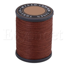 0.55mm Dia Light Brown Flax Waxed Cord Linen Thread for Craft DIY 2024 - buy cheap