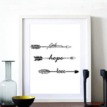 Arrow Minimalist Abstract Letter Quote Painting Nordic Canvas Poster Print Home Decor Wall Picture Art Living Room Office DIY 2024 - buy cheap