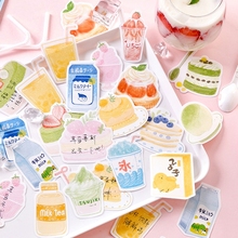 30 sheets Kawaii Dessert Snacks Memo Pad Diary DIY Sticky Notes School Supplies Kawaii Stationery 2022 - buy cheap