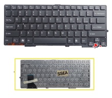 Клавиатура SSEA для ноутбука Sony VAIO SVE-13, SVS13, SVS1311, SVS131, SVS13118, черная, без рамки 2024 - купить недорого