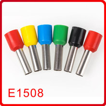 E1508 Tube insulating Insulated terminals 1.5MM2 100PCS/Pack Cable Wire Connector Insulating Crimp Terminal Connector E- 2024 - buy cheap