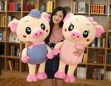 stuffed plush toy large 90cm cartoon love pig creative stripes design pig soft doll throw pillow Christmas gift b1604 2024 - buy cheap