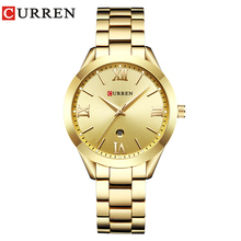 CURREN-reloj de cuarzo de marca de lujo para mujer, relojes de pulsera para mujer, vestido de muestra, reloj femenino 2024 - compra barato