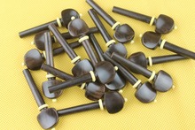 20 pcs high quality undyed ebony violin pegs 4/4 full size tuning pegs violin parts 2024 - buy cheap