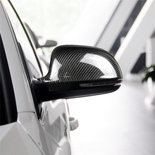 Для Audi A3 A4 B8 автомобильное зеркало корпус из углеродного волокна боковое Крыло зеркала крышки Замена украшения автомобильные аксессуары 2024 - купить недорого