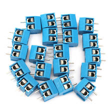 100 pcs KF301-2P 2 Pin Screw blue PCB Wire Terminal Block Connector 5mm Pitch 2024 - buy cheap