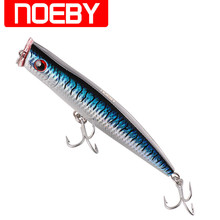 NOEBY NBL9070 155mm/52g Popper Bait Top Water France VMC Hooks Leurre Dur Peche Artificial Pesca Hard Fishing Lures 2024 - buy cheap