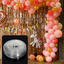 5 м/лот аксессуары для шариков, цепочка для воздушных шаров, Свадебный день рождения, фон для фотосессий, воздушный шар, аксессуары для декора, уплотнительный шар, подставка для шариков с клеем 2024 - купить недорого