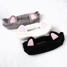 Fashion Soft Cat ear Spa Bath Shower Make Up Wash Sale Cute Ear Headband Head-Ware Face Cosmetic Headband Hair Band Accessories 2024 - buy cheap