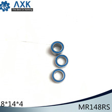 MR148RS Bearing ABEC-3 (10PCS) 8X14X4 mm Miniature MR148 - 2RS RU Ball Bearings Blue Sealed For Axial SCX10 II 2024 - buy cheap