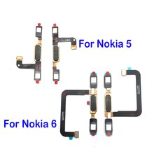 Кнопка «домой» для подключения сканера отпечатков пальцев с сенсорным ID разъемом для Nokia 6 / 5 гибкий кабель 2024 - купить недорого